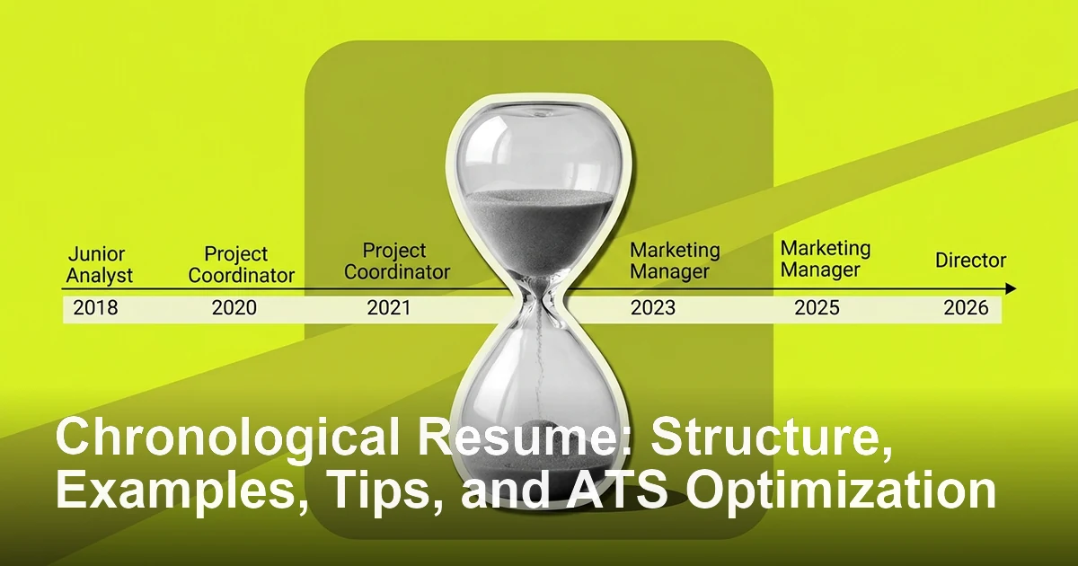 Chronological Resume: Structure, Examples, Tips, and ATS Optimization