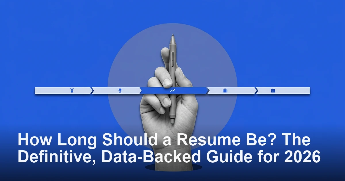 How Long Should a Resume Be? The Definitive, Data-Backed Guide for 2026