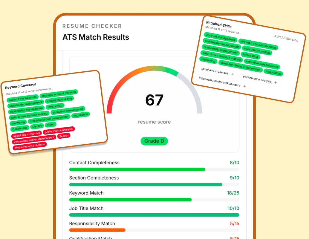 ATS resume checker benefits preview