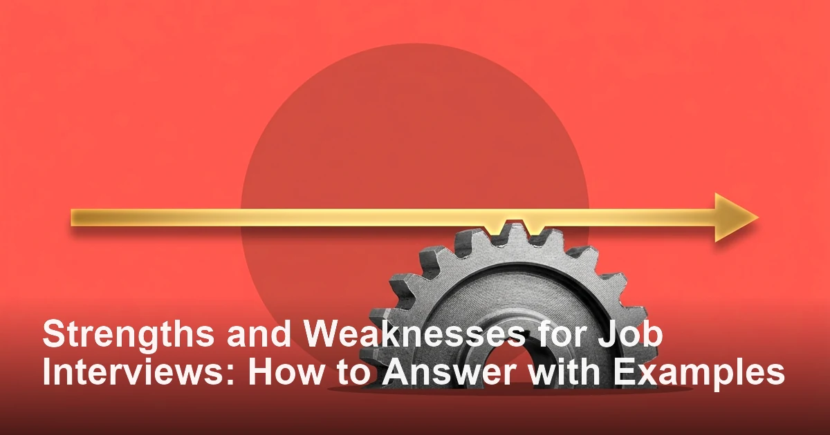 Strengths and Weaknesses for Job Interviews: How to Answer with Examples